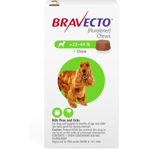 Bravecto Chew for Dogs, 44-88 lbs, (Blue Box)