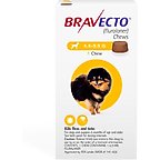 Bravecto Chew for Dogs, 4.4-9.9 lbs, (Yellow Box), 1 Chew (12-wks. supply)