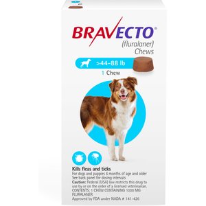 Simparica Trio Chewable Tablet for Dogs, 44.1-88 lbs, (Green Box)