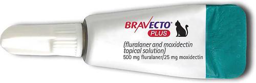 Show full view: Bravecto Plus Topical Solution for Cats, >13.8-27.5 lbs, (Purple Box), 2 Doses (4-mos. supply) slide 3 of 9