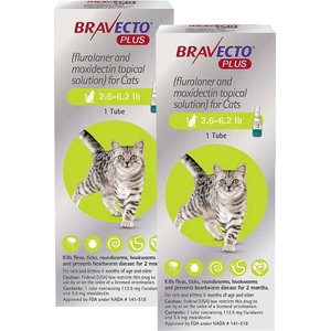NexGard COMBO Topical for Cats, 1.8-5.5lbs (Purple Box)