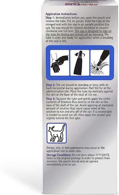 Show full view: Bravecto Plus Topical Solution for Cats, >6.2-13.8 lbs, (Blue Box), 2 Dose (4-mos. supply) slide 2 of 9