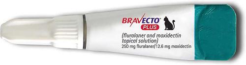 Show full view: Bravecto Plus Topical Solution for Cats, >6.2-13.8 lbs, (Blue Box), 2 Dose (4-mos. supply) slide 3 of 9