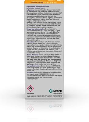 Show full view: Bravecto Topical Solution for Dogs, 4.4-9.9 lbs, (Yellow Box), 2 Doses (24-wks. supply) slide 2 of 9