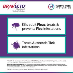 Bravecto Topical Solution for Dogs, 9.9-22 lbs, (Orange Box), 1 Dose (12-wks. supply) slide 2 of 5