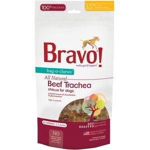 Bravo! Bag-O-Chews Dry Roasted Beef Trachea Dog Treats Bravo! Bag-O-Chews Dry Roasted Beef Trachea Dog Treats