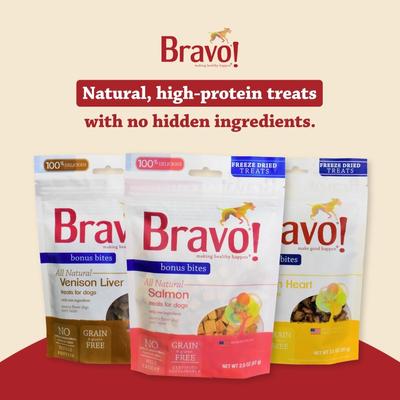 Show full view: Bravo! Bonus Bites Chicken Breast Freeze-Dried Dog Treats, 3-oz bag slide 4 of 11