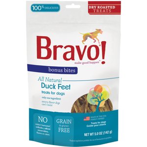 Bravo! Bonus Bites Duck Feet Dry-Roasted Dog Treats Bravo! Bonus Bites Duck Feet Dry-Roasted Dog Treats