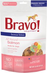 Bravo! Bonus Bites Salmon Freeze-Dried Dog Treats, 2-oz bag