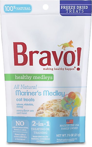 Bravo! Healthy Medley Grain Free Turkey Freeze-Dried Cat Treats Bravo! Healthy Medley Grain Free Turkey Freeze-Dried Cat Treats