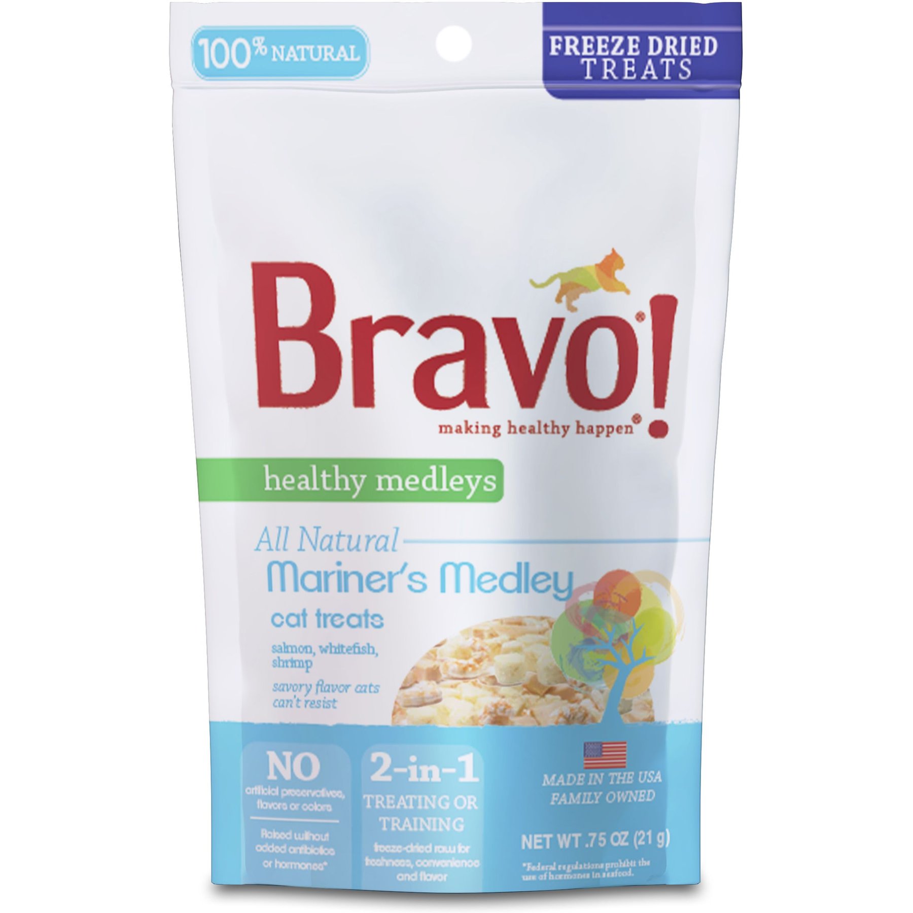 Bravo! Healthy Medley Grain Free Turkey Freeze-Dried Cat Treats Bravo! Healthy Medley Grain Free Turkey Freeze-Dried Cat Treats