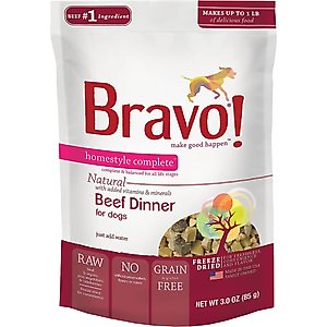 BRAVO! Homestyle Complete Beef Dinner Grain-Free Freeze-Dried
