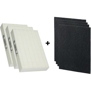 Breathe Naturally HEPA & Carbon Replacement Filters for Honeywell HPA100 Series Air Purifiers, 5 count