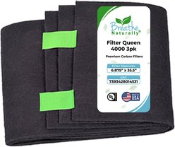 Breathe Naturally Replacement Carbon Filter for Filter Queen Defender 4000 Series Air Purifiers, 3 count