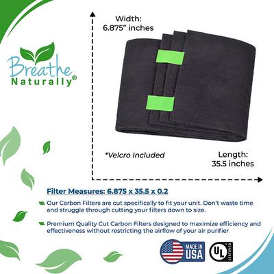 Show full view: Breathe Naturally Replacement Carbon Filter for Filter Queen Defender 4000 Series Air Purifiers, 6 count slide 2 of 2
