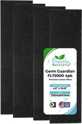 Breathe Naturally Replacement Carbon Filters for Germ Guardian FLT5000 "C" Series Air Purifiers AC5000, 4 count