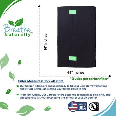Show full view: Breathe Naturally Replacement Carbon Prefilter for GE SmartAire Series Air Purifiers, 4 count slide 2 of 2