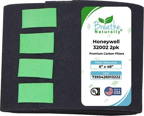 Show full view: Breathe Naturally Replacement Carbon Prefilter for Honeywell 32002, 2 count slide 1 of 2