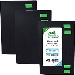 Breathe Naturally Replacement Carbon Prefilter for Honeywell 33002, 6 count
