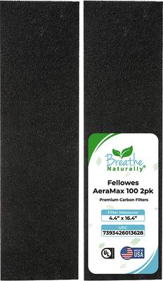 Show full view: Breathe Naturally Replacement Carbon Prefilters for Fellowes AeraMax 100 Series Air Purifiers, 2 count slide 1 of 2