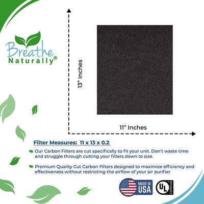 Show full view: Breathe Naturally Replacement Carbon Prefilters for Fellowes CF-230 Series Air Purifiers, 4 count slide 2 of 2