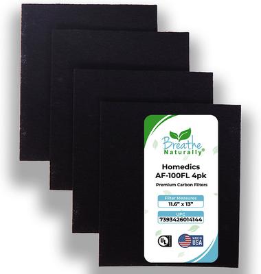 Show full view: Breathe Naturally Replacement Carbon Prefilters for Homedics AF-100 Series Air Purifiers, 4 count slide 1 of 3