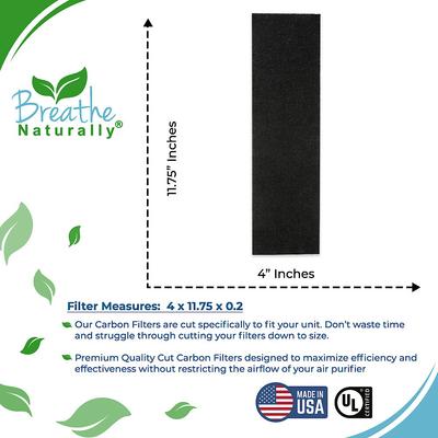 Show full view: Breathe Naturally Replacement Carbon Prefilters for Hoover AH60010 Series Air Purifiers, 4 count slide 2 of 2