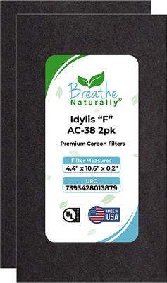 Show full view: Breathe Naturally Replacement Carbon Prefilters for Idylis "F" AC-38 Series Air Purifiers, 2 count slide 1 of 3