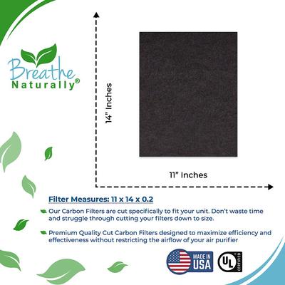 Show full view: Breathe Naturally Replacement Carbon Prefilters for Kenmore 83156 Series Air Purifiers, 2 count slide 3 of 3