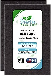 Breathe Naturally Replacement Carbon Prefilters for Kenmore 83157 Series Air Purifiers, 2 count
