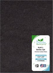 Breathe Naturally Replacement Carbon Prefilters for Kuhl "L" Series Air Purifiers, 1 count