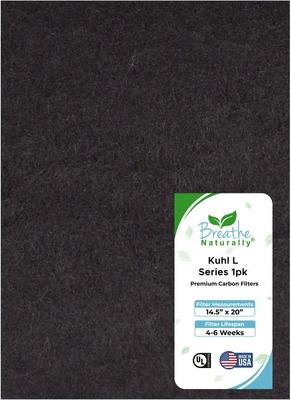 Show full view: Breathe Naturally Replacement Carbon Prefilters for Kuhl "L" Series Air Purifiers, 1 count slide 1 of 5
