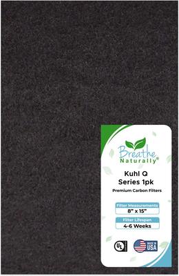 Show full view: Breathe Naturally Replacement Carbon Prefilters for Kuhl "Q" Series Air Purifiers, 1 count slide 1 of 5