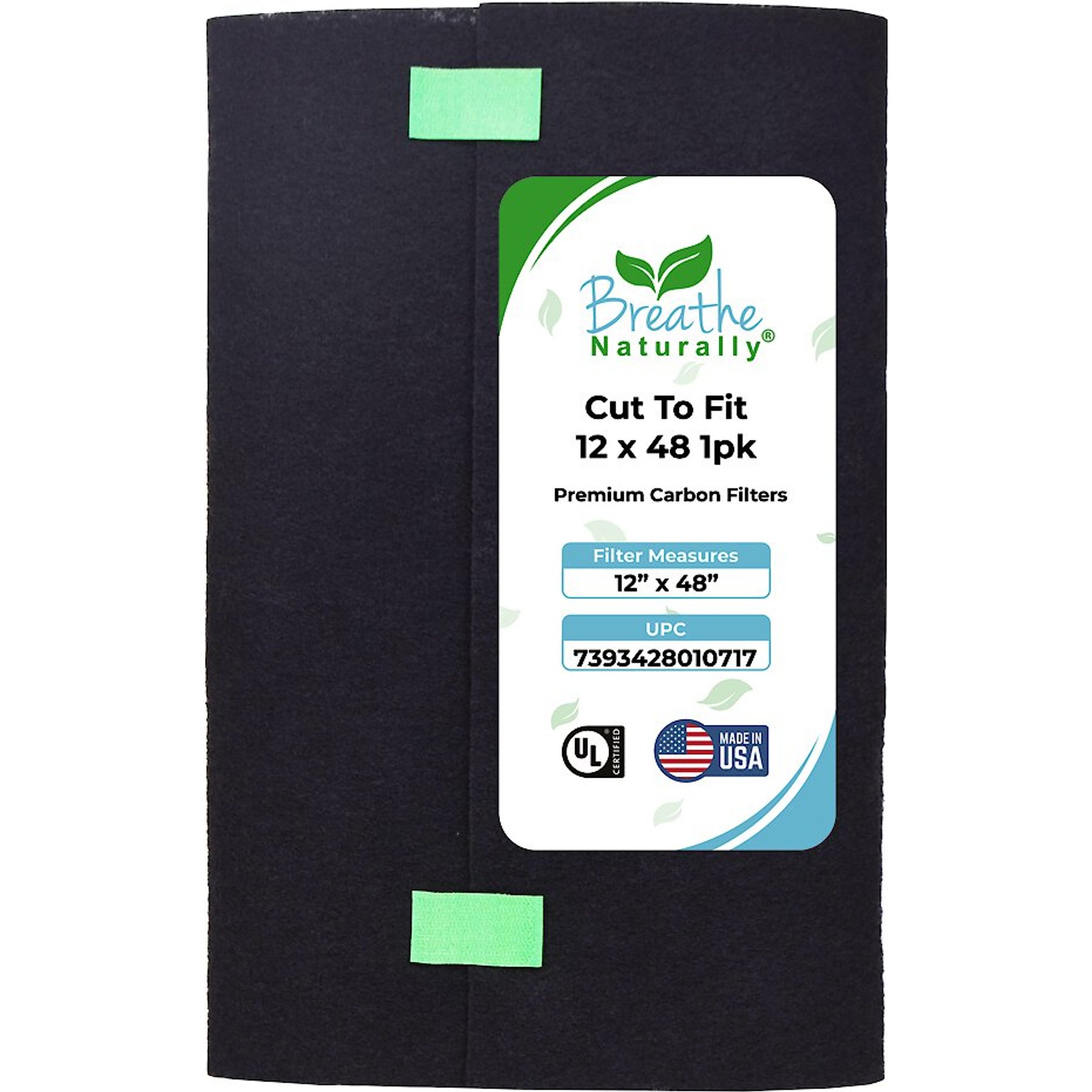 Breathe Naturally Replacement Cut To Fit Carbon Filter, 12 x 48-in, 1 count