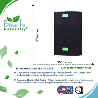 Show full view: Breathe Naturally Replacement Cut To Fit Carbon Filter, 16 x 30-in, 1 count slide 3 of 3