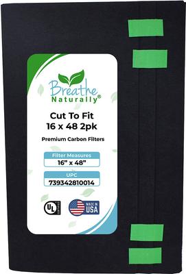 Show full view: Breathe Naturally Replacement Cut To Fit Carbon Filter, 16 x 48-in, 2 count slide 1 of 2