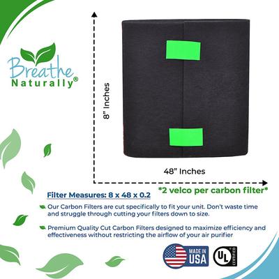 Show full view: Breathe Naturally Replacement Cut To Fit Carbon Filter, 8 x 48-in, 1 count slide 3 of 3