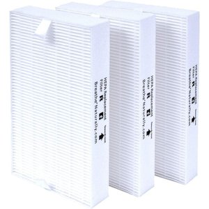 Breathe Naturally Replacement HEPA Filter "R" for Honeywell HPA100 Series Air Purifiers, 3 count