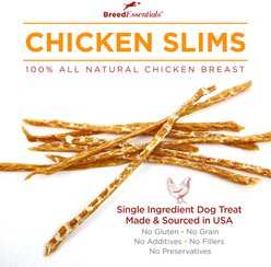 Breed Essentials Bulldog Chicken Slims Grain-Free Dog Treats, 6-oz can slide 2 of 6