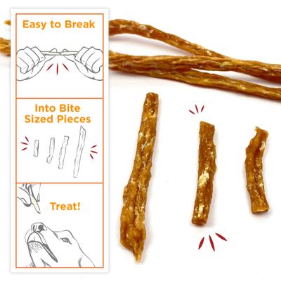 Show full view: Breed Essentials Bulldog Chicken Slims Grain-Free Dog Treats, 6-oz can slide 4 of 7