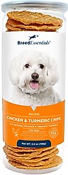 Breed Essentials Maltese Chicken & Turmeric Chips Grain-Free Dog Treats, 5.5-oz can