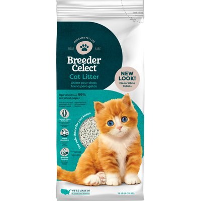 Breeder Celect Breeder Celect Paper Pellet Cat Litter, 14-lb bag