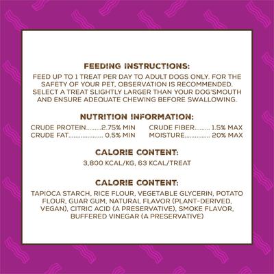 Show full view: Bright Planet Pet Better Bac'n Plant-Based Bacon Flavor Dog Chews, 6 count slide 5 of 7