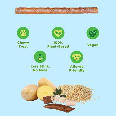 Show full view: Bright Planet Pet Better Bac'n Plant-Based Bacon Flavor Dog Chews, 6 count slide 3 of 7