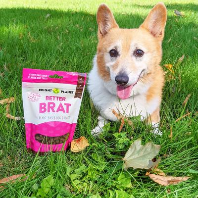 Show full view: Bright Planet Pet Better Brat Plant-Based Dog Treats, 6-oz bag slide 6 of 7