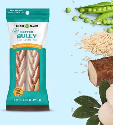 Show full view: Bright Planet Pet Better Bully Beef Flavor Plant-Based Dog Chews, Small, 2 count slide 4 of 7