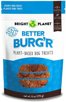 Show full view: Bright Planet Pet Better Burg'r Plant-Based Dog Treats, 6-oz bag slide 5 of 8