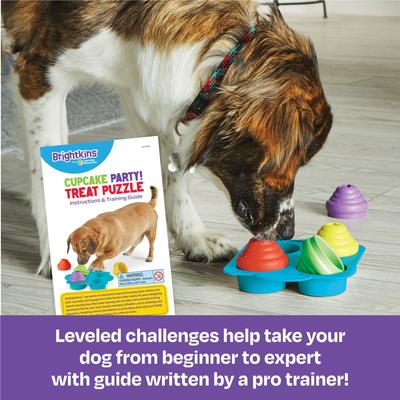 Show full view: Brightkins Cupcake Party! Puzzle Treat Dog Toy slide 3 of 9