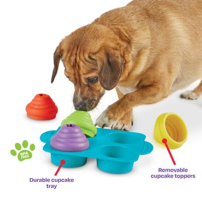 Show full view: Brightkins Cupcake Party! Puzzle Treat Dog Toy slide 4 of 9