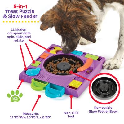 Show full view: Brightkins DJ Doggo Puzzle Feeder Dog Toy slide 2 of 9